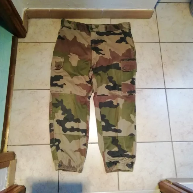 PANTALON TREILLIS COMBAT KAKI MILITAIRE ARMEE Taille Mediun Ou 92