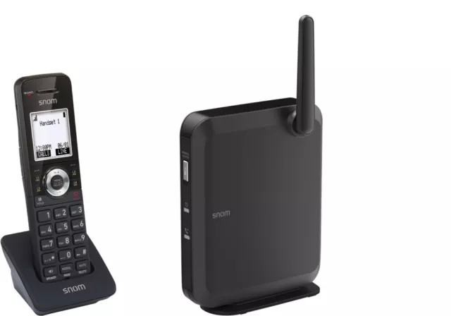 * Snom M110 SC Singlecell IP-DECT-Paket Schnurlos Set DECT IPM10 Mobilteil+M100