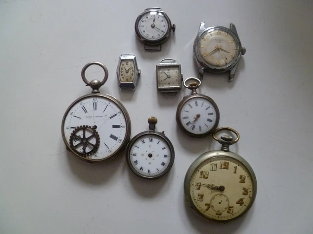 Lot De 3 Montres à Gousset Mécaniques Argent Plaqué Neufes - Style WW2 - Éditions Atlas