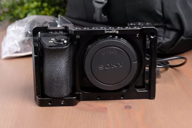 Sony Alpha a6500 24.2MP Digital Camera - Black (Body Only) w/SmallRig Cage & Bag