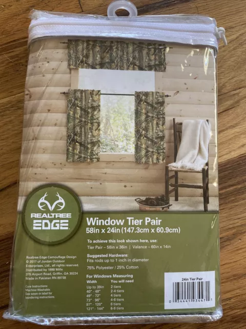 Realtree Edge Window Tier Pair Curtains