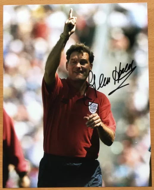 GLENN HODDLE,GENUINE HAND SIGNED 8" x 10”  PHOTO,+ COA,LIFE TIME GUARANTEE