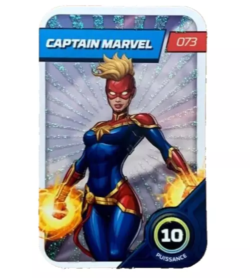 carte Captain Marvel 073 image 73 album Défie tes héros | Marvel Leclerc (2023)