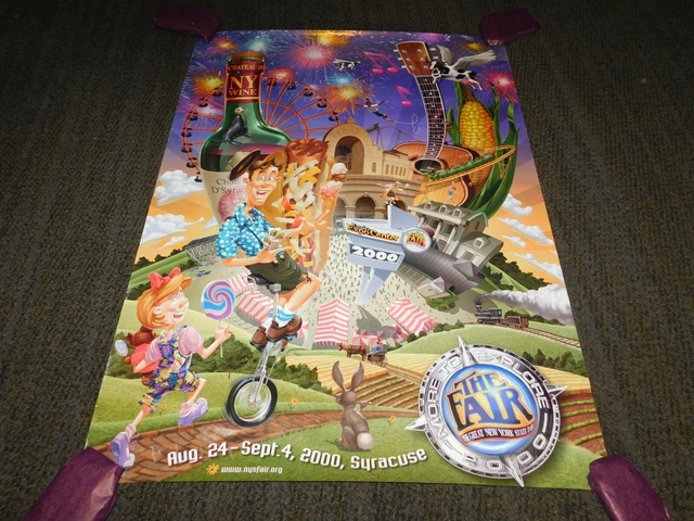 Vintage 2000  New York State Fair  Syracuse  Poster 38" X 27"