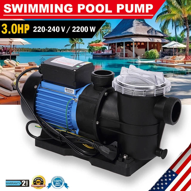 3.0HP WATER PUMP Above Ground Swimming Pool Efficient Pool Pump Motor