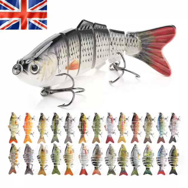 Fishing lures Multi Jointed Realistic Pike Predator Spinner Swimming Lure