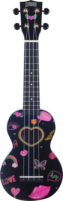 Ukulele  Soprano Coeurs Et Fleurs + Housse  Mahalo Ma1Hebk