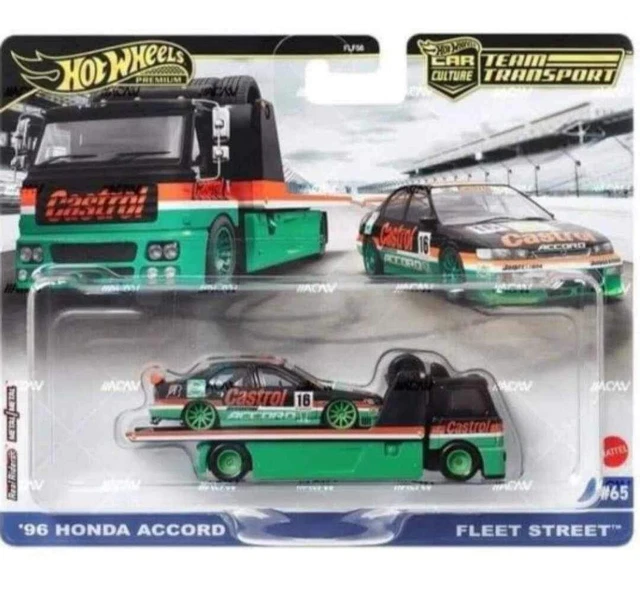 Hot Wheels 2024 Team Transport 96 Honda Accord Fleet Street # 65 (PRE-SALE)