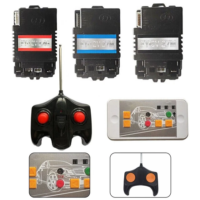 JR-RX-12V un ensemble - récepteur de télécommande bluetooth pour voiture électrique, contrôleur
