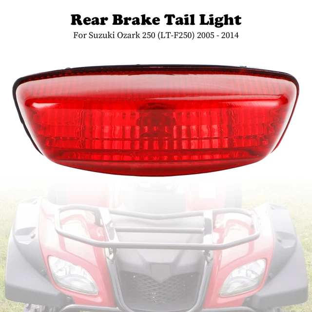 Rear Brake Tail Light Red Lens For Suzuki LTF 250 Ozark LT-Z250 LTZ 400 Z LT-F ~