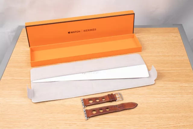 Apple Watch Hermes Hermès 45mm 44mm 42mm Single Tour Rallye Fauve Brown Leather
