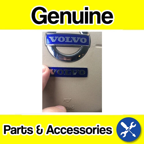GENUINE VOLVO ADHESIVE Steering Wheel Logo Badge Emblem (46mm x 10.5mm