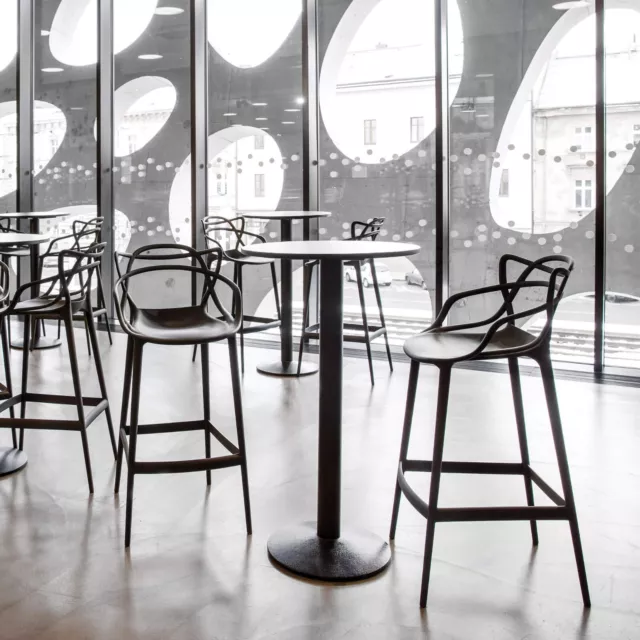 Master Style Bar Cafe Kitchen Restaurant Pub Dining Chair Stool White Black Grey