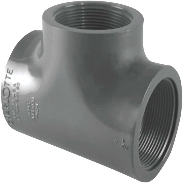 Charlotte Pipe 3/4 In. FIP Schedule 80 PVC Tee PVC 08402  1200HA Charlotte Pipe