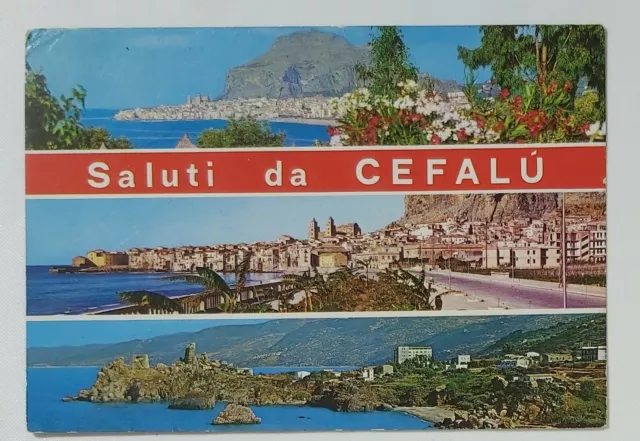 00672 Cartolina - Palermo - Saluti da Cefalù - 1981