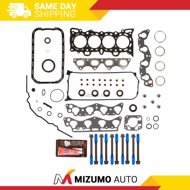 Full Gasket Set Head Bolts Fit 96-00 Honda Del Sol VTEC 1.6L D16Y5 D16Y8 16V