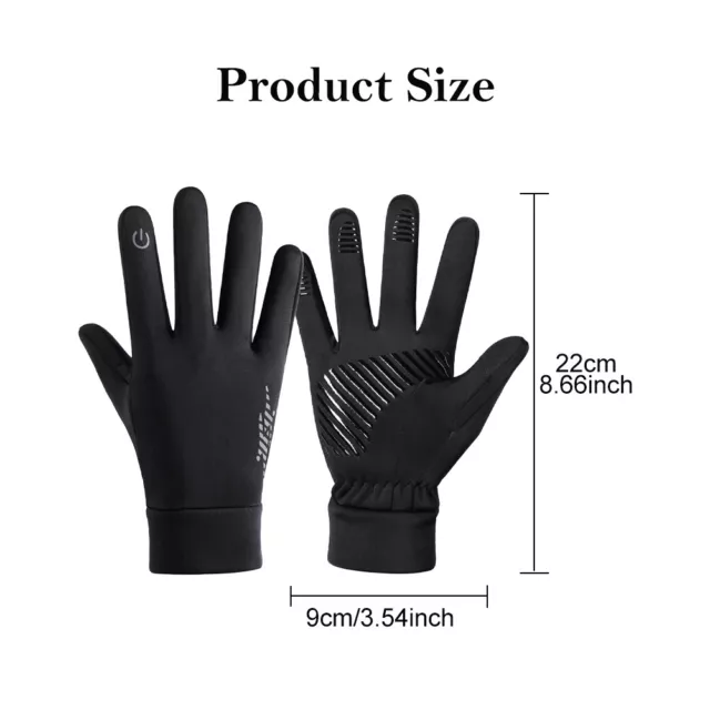 Men Women Camping Hiking Windproof Warm With Touch Screen Cycling Gloves Snow