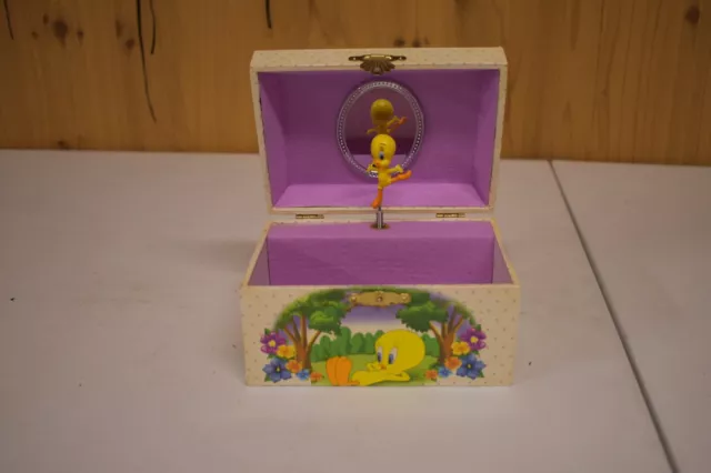 VTG WB Looney Tunes Tweety Bird Jewelry Music Box Vintage 1997 Parts
