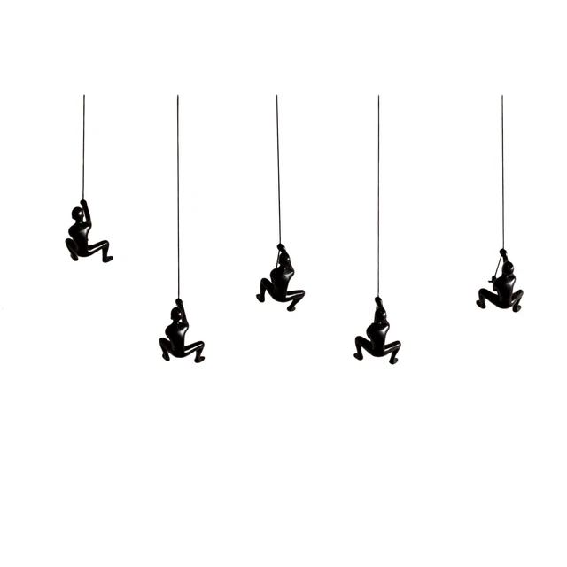 Climbing Man Home Decor Classic Wall-Art Sculpture | Black | 1