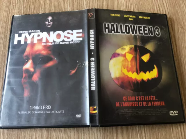 Coffret 2 Dvd Films Halloween 3 Iii  + Hypnose Horreur Français Rare