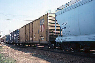 Railroad Slide - Union Pacific #451367 Box Car 1987 La Grange Illinois Freight