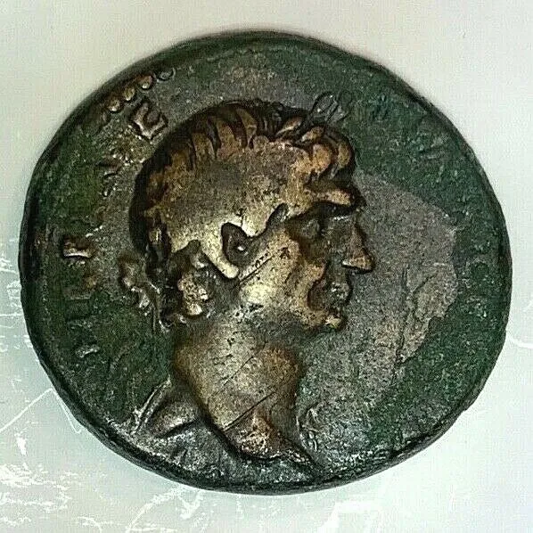 Ancient Roman Bronze Coin Trajan; Gabala Mint! 98-117 Ad. Scarce Coin!