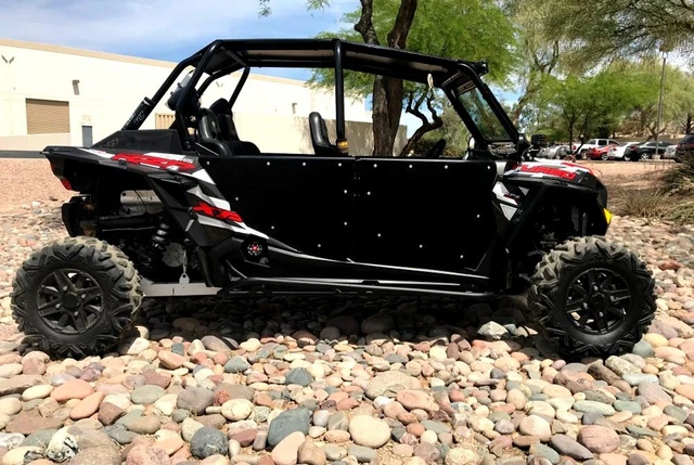 Black RacePace Nerf Bars DragonFire 01-1132 For RZR 4 900/1000/Turbo