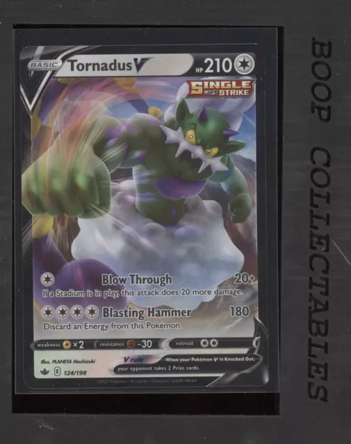 Tornadus V 2021 Pokemon Chilling Reign  124/198