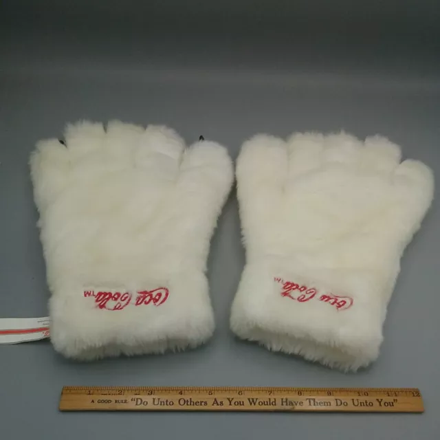 Jaag Toys Coca Cola Polar Bear Paw Plush Fur Gloves