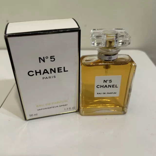 Vintage Chanel No 5 Eau de Parfum 3/4 Full 1.7 Fl Oz.  See Description!
