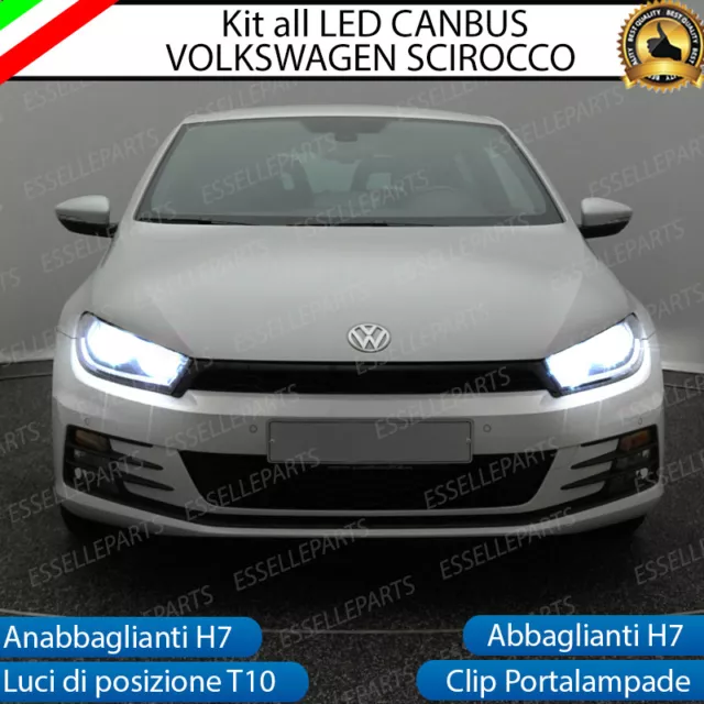 Kit Led Vw Scirocco Anabbaglianti + Abbaglianti + Luci Di Posizione Canbus 3.0