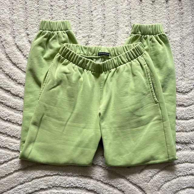 BRANDY MELVILLE ROSA sweatpants lime green joggers £16.00 PicClick UK