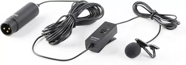 Movo LVM-XLR1 Omnidirectional Lavalier Microphone with XLR Plug 2