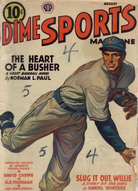 Dime Sports Magazine - August, 1942 Issue - Norman L. Paul