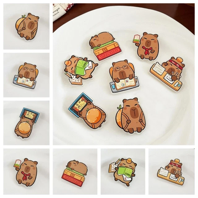 BREASTPIN ACRYLIC CAPYBARA Pin Kapibara Capibara Badge Skirts EUR 1,25 ...