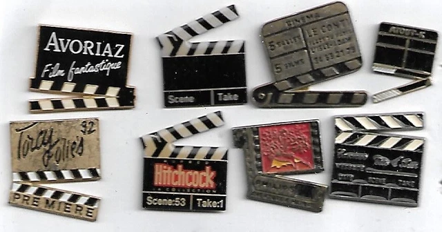 LOT DE 8 pin's cinéma (claps) EUR 2,60 - PicClick FR