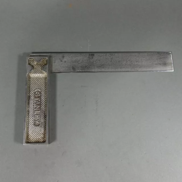 Vintage Stanley Try Square All Metal #12 9" - S.W. Sweetheart Logo