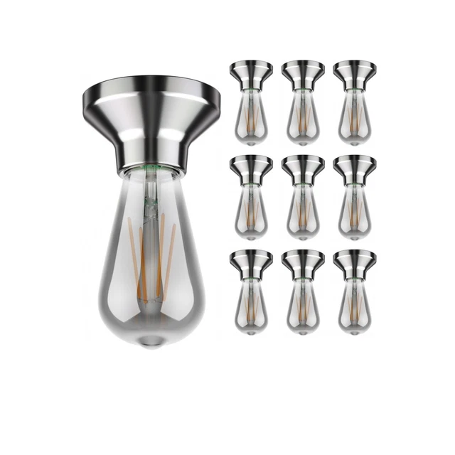Plafonnier Douille RETRA Bronze Mat – Design Industriel Vintage, E27 Max 60W, 1 Lumière