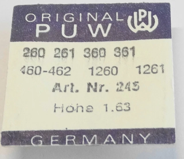 Pignon De Canon FHF 55 - 245 Pour Seconde Centrale, Chaussée Lanternée, Neuf étiqueté