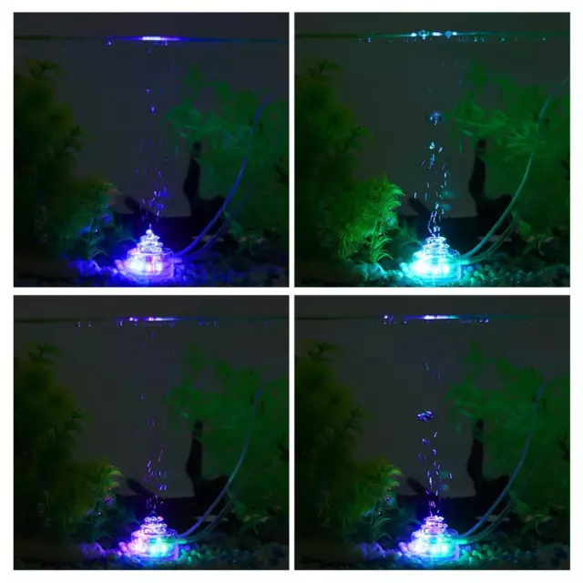 Lampada a bolla acquario acquario LED USB acquario sommergibile pietra a gas luce cromata