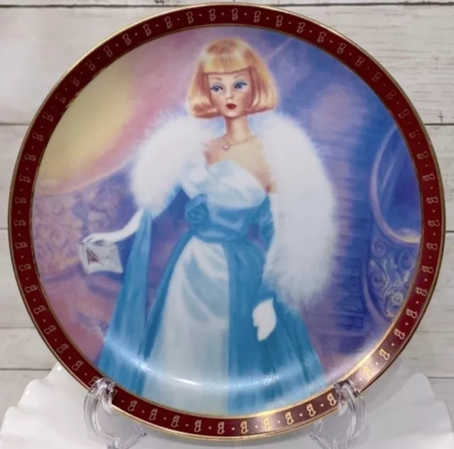 Danbury Mint Barbie Collector Plate Excellent Condition 1966 Debutante Ball 2