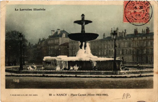 CPA NANCY - Place Carnot - Winter 1903-1904 (483985)