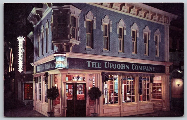 Postcard Upjohn Company Old-Fashioned Drugstore in Disneyland P198