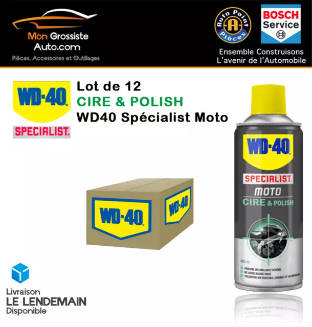 Stapel 12 WD40 Spezialist Motorrad Wax & Politur 400ml