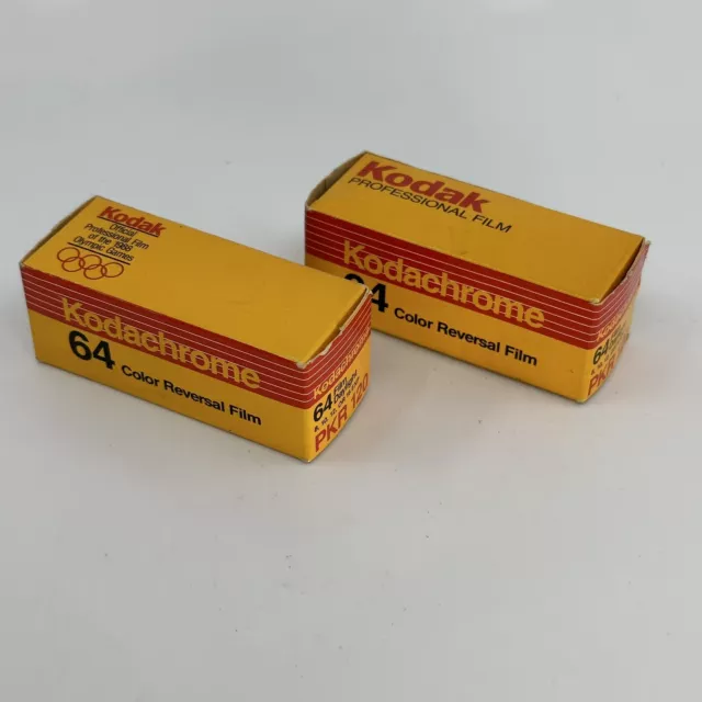 Kodachrome 120 Slide Film -Two Sealed Rolls Expired 1988-89