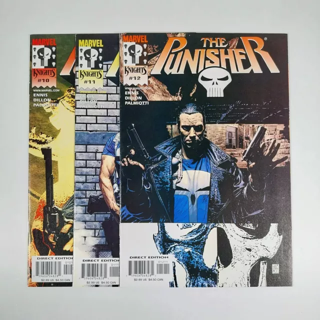 The Punisher Comics #10-12 2001 Marvel Comics Bundle Job Lot
