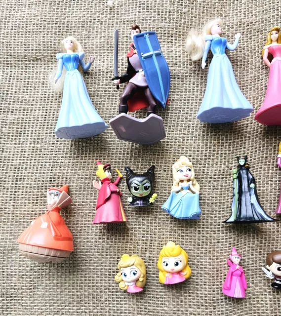 Disneys Sleeping Beauty Lot Of 19 Toy Figures Vintage 2