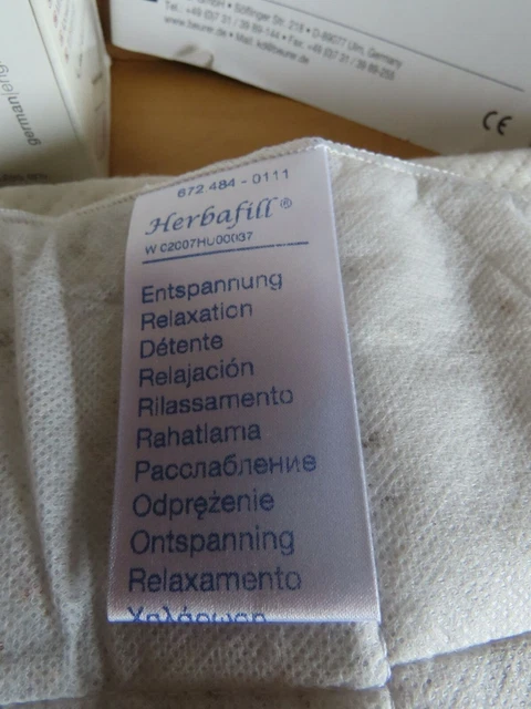 Aroma Heizkissen mit 2 Kräutereinlagen / beurer 8