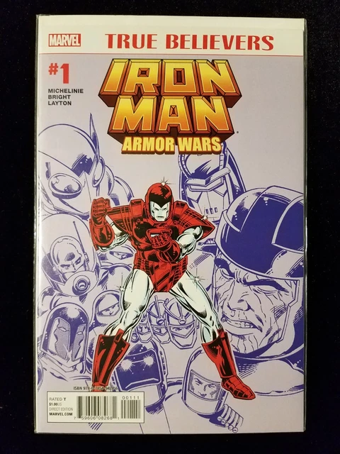 TRUE BELIEVERS: IRON MAN Armor Wars Comic #1 (Jun 2015, Marvel) 9.6 NM+