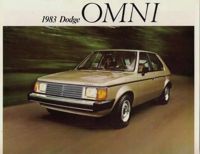 Dodge Omni 1983 Canadian Market Foldout Sales Brochure Custom